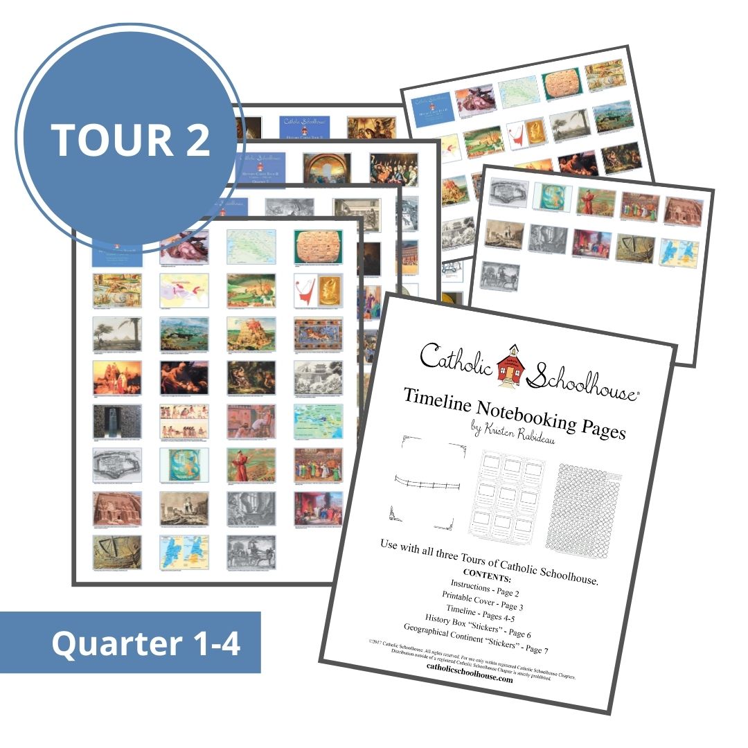 New History Timeline Printable Resources Available for Catholic Schoolhouse Tour 2