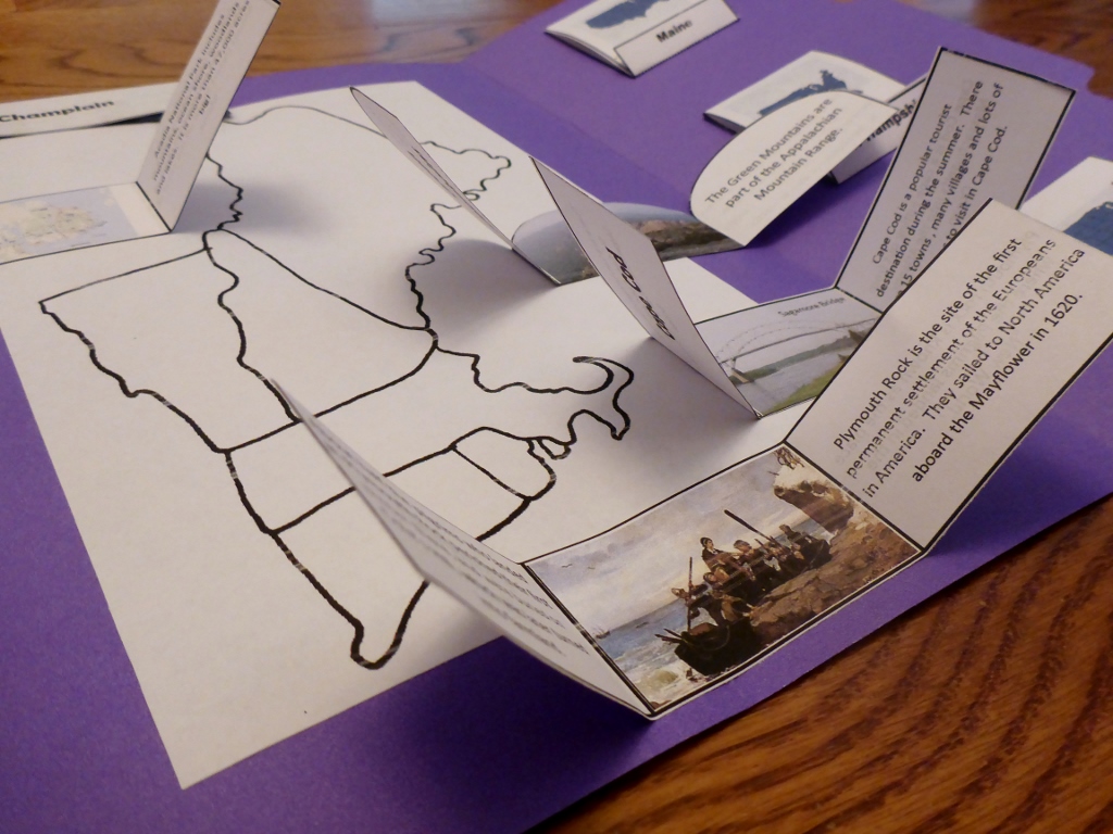 New England States Lapbook Part 2
