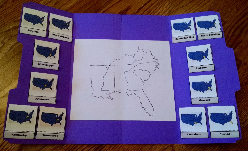 Southeastern States Lapbook Part 1